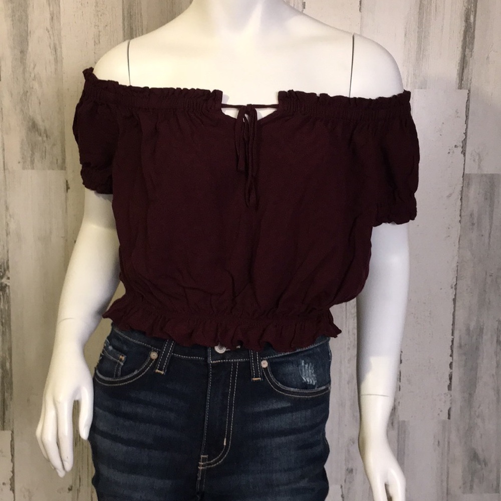 #F16 Lg- Women’s - Large Forever 21 Maroon Top